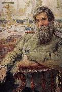 Ilia Efimovich Repin Do not charge the Czech Republic Andrei portrait oil painting artist